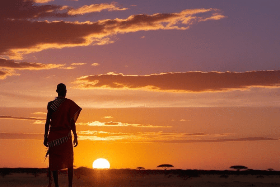 rescate de una niña masai apoyado por as